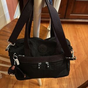 Kipling Black Bag (Shoulder or Crossbody) and Wallet